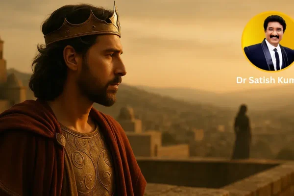 King David Forgetting His Duty - A Thoughtful Moment on Jerusalem’s Rooftop